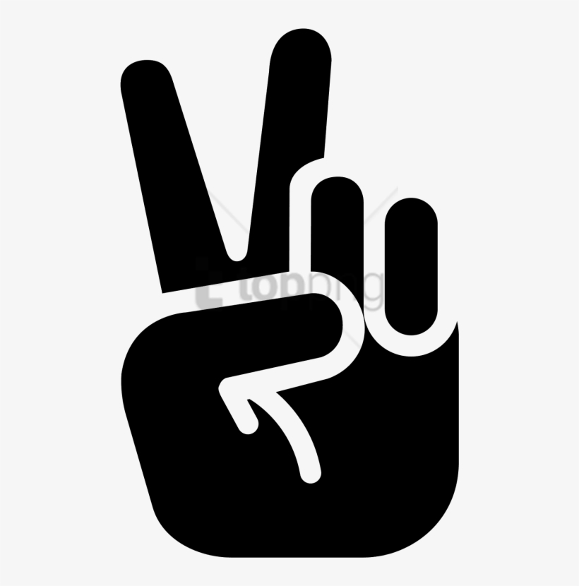 Free Png Peace Hand Icon Png Image With Transparent - Icon, transparent png download