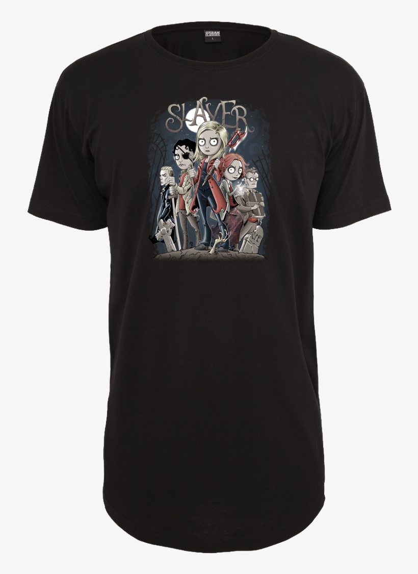 Saqman Slayer T-shirt Urban Classics Long Tee Black - Shop Von Den Prankbros, transparent png download