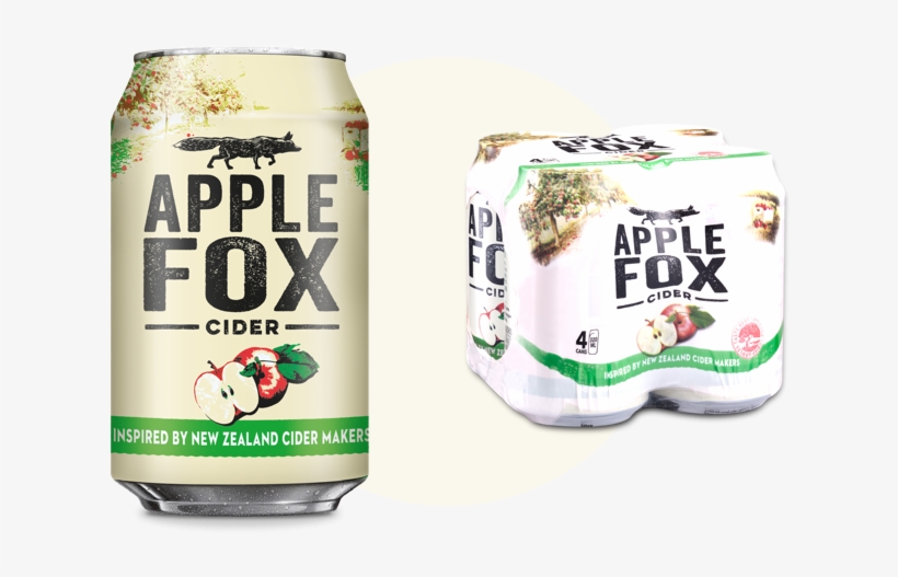Apple Fox Cider - Cider Fox, transparent png download