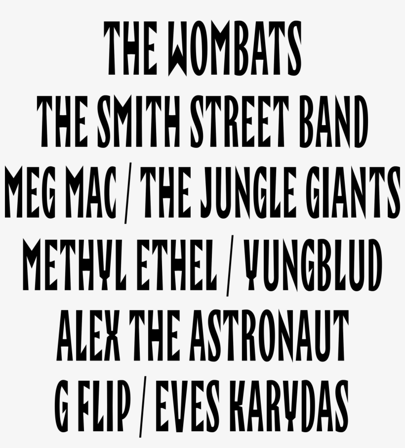 Image - Spin Off Festival Line Up, transparent png download