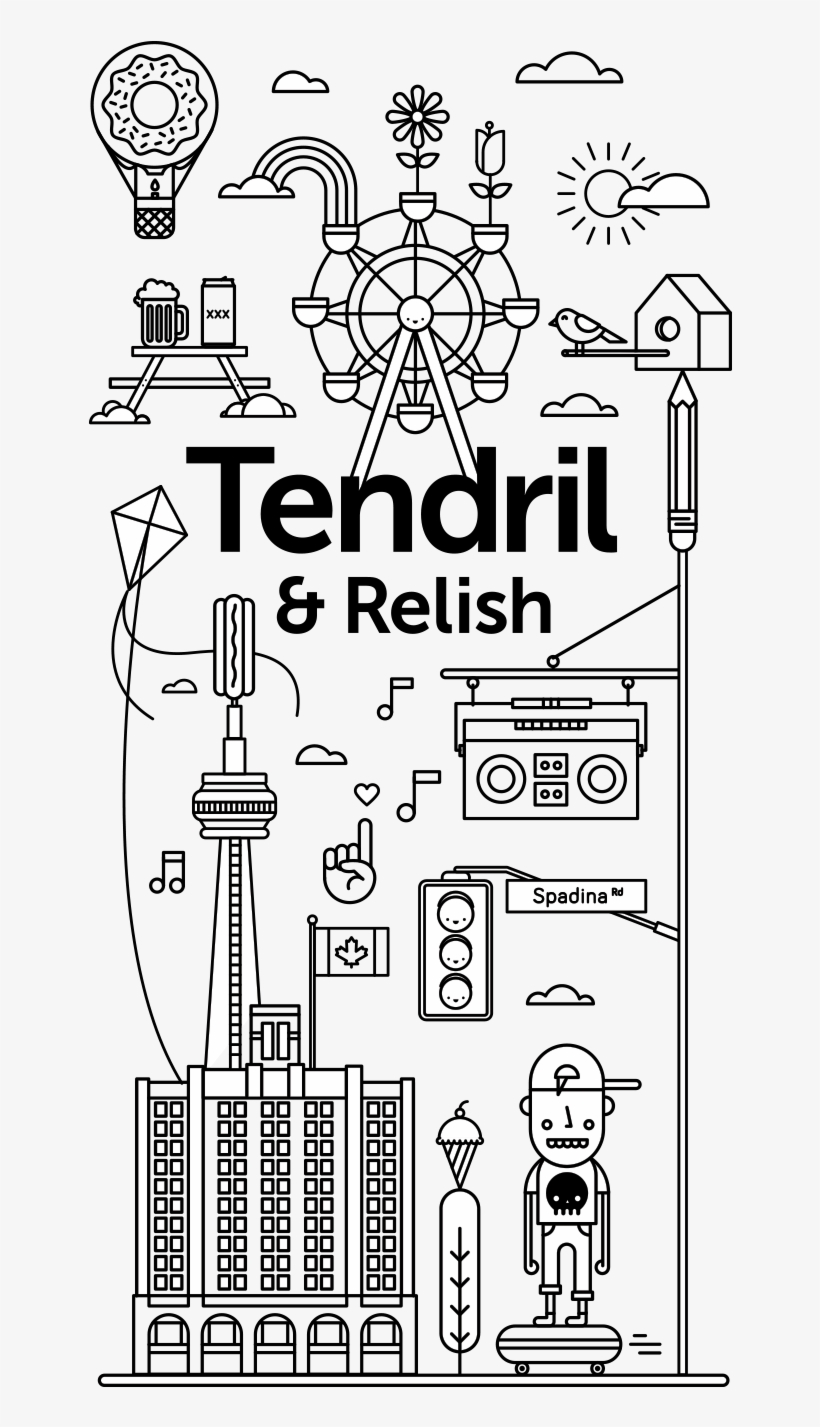Tendril & Relish - Illustration, transparent png download