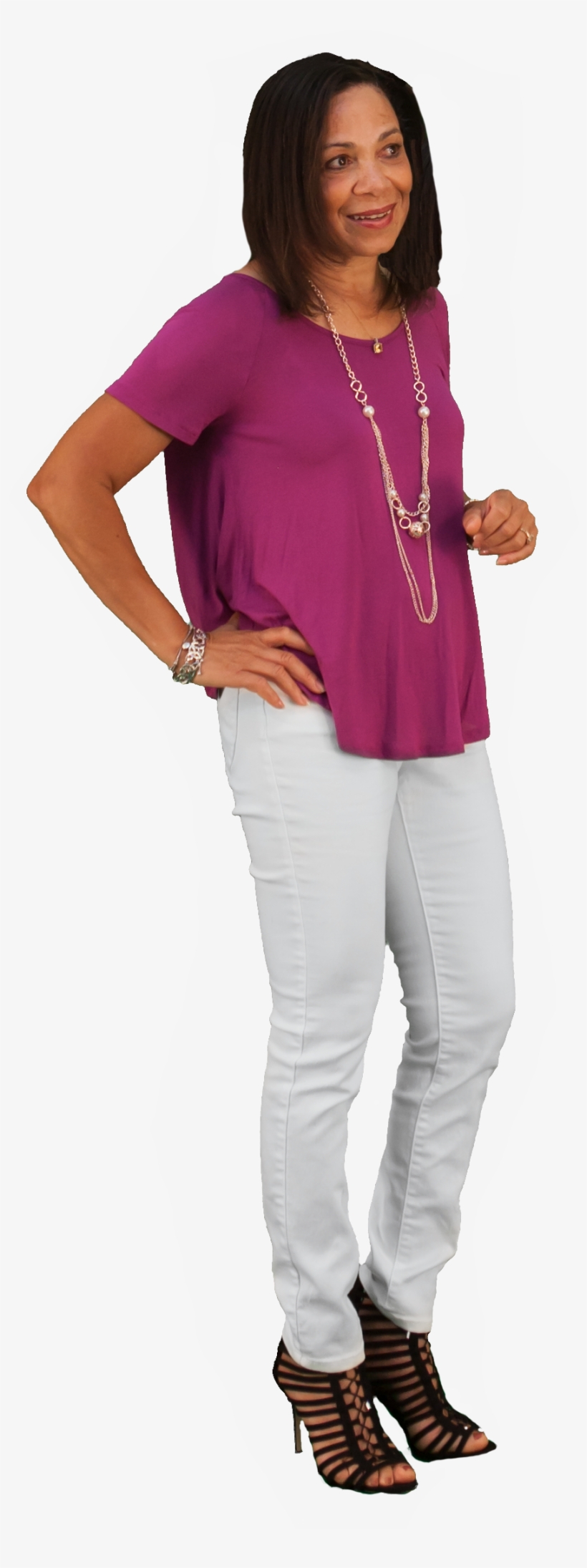 2d Cut Out People Night Life V - Girl, transparent png download