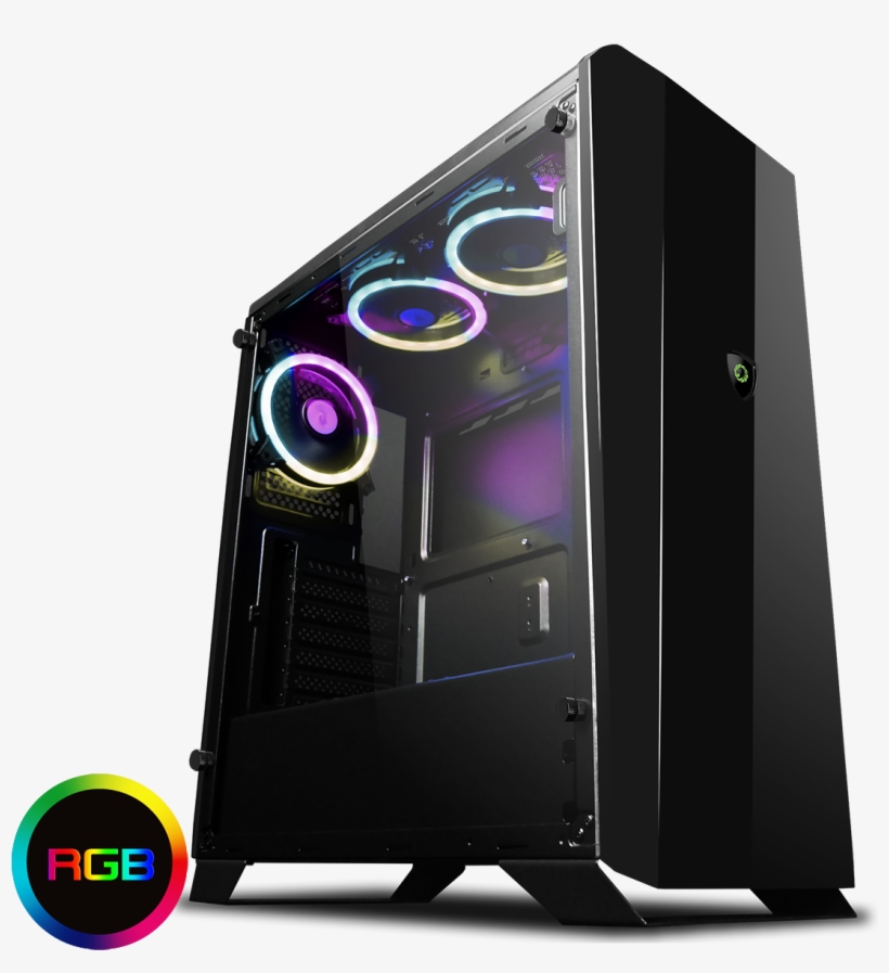 Gamemax Aurora Rgb Midi Tempered Glass Gaming Case - Game Max Aurora, transparent png download