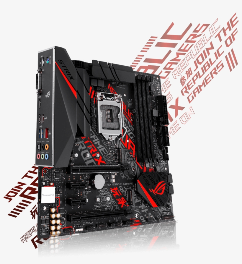 Cyber Pd - Mainboard Asus Rog Strix B360 G Gaming, transparent png download