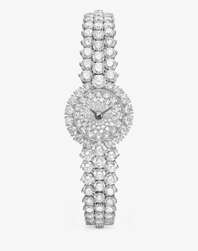 À Cheval High Jewelry Watch,platinum - Van Cleef Diamond Watch, transparent png download