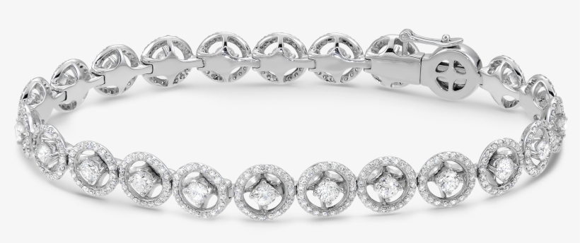 Diamond Bracelet In 18k White Gold - Bracelet, transparent png download