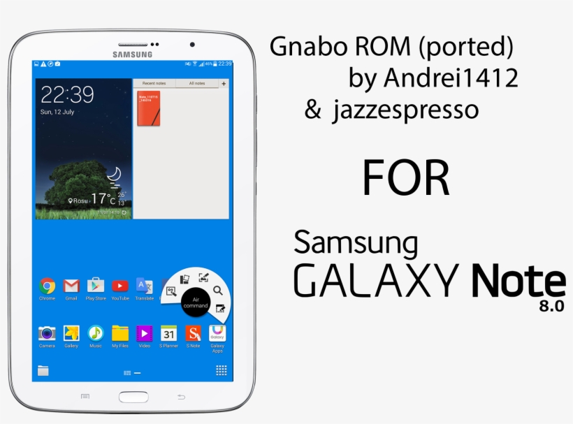 Samsung Galaxy Note - N5100 Custom Rom, transparent png download
