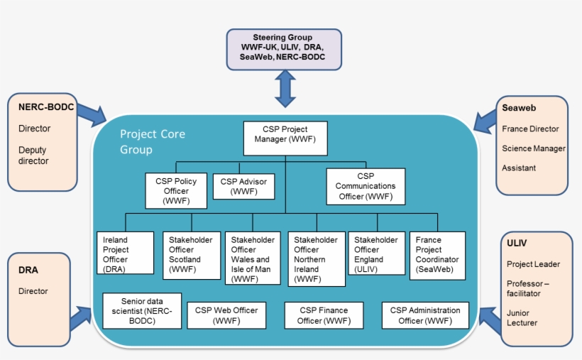 Structure Of Celtic Seas Partnership Team - Diagram, transparent png download