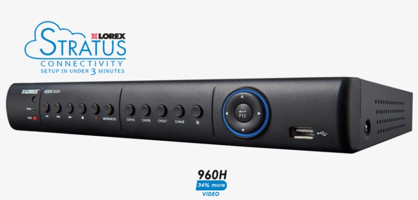 Eco4 Series Security Dvr With 960h Recording And Stratus - Lorex, transparent png download