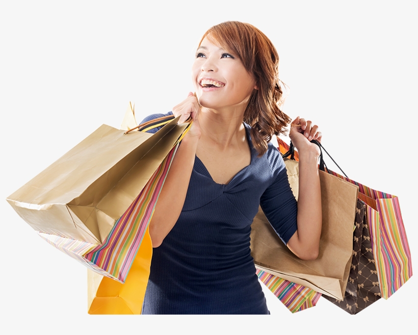 Case Study - Shopping Bag Image With Girl Png, transparent png download