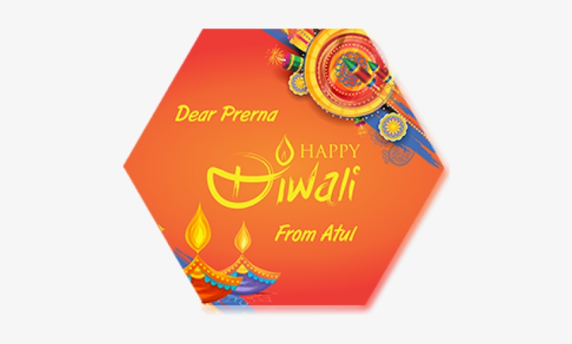 Designer Happy Diwali Hexa Coaster - Diwali, transparent png download