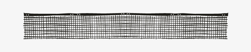 Smock Tennis Border Motif - Black-and-white, transparent png download