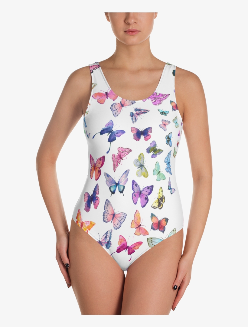 Butterfly Swarm One-piece Swimsuit - Jesus Swimsuit, transparent png download