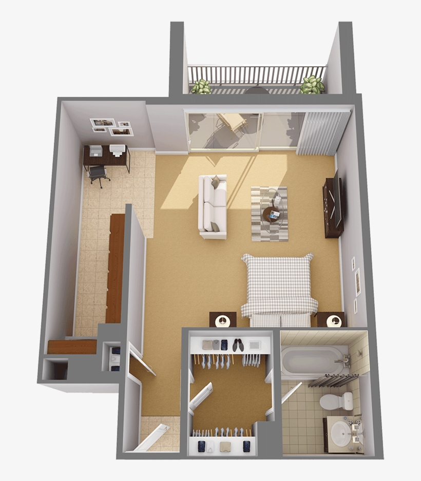 Studio Apartments In Chevy Chase Near Metro In Chevy - Studio Apartment, transparent png download
