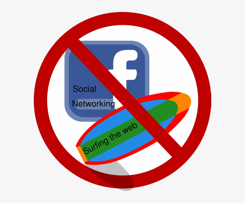 Clip Transparent No Clip Art At Clker Com Vector - No Surfing The Web, transparent png download