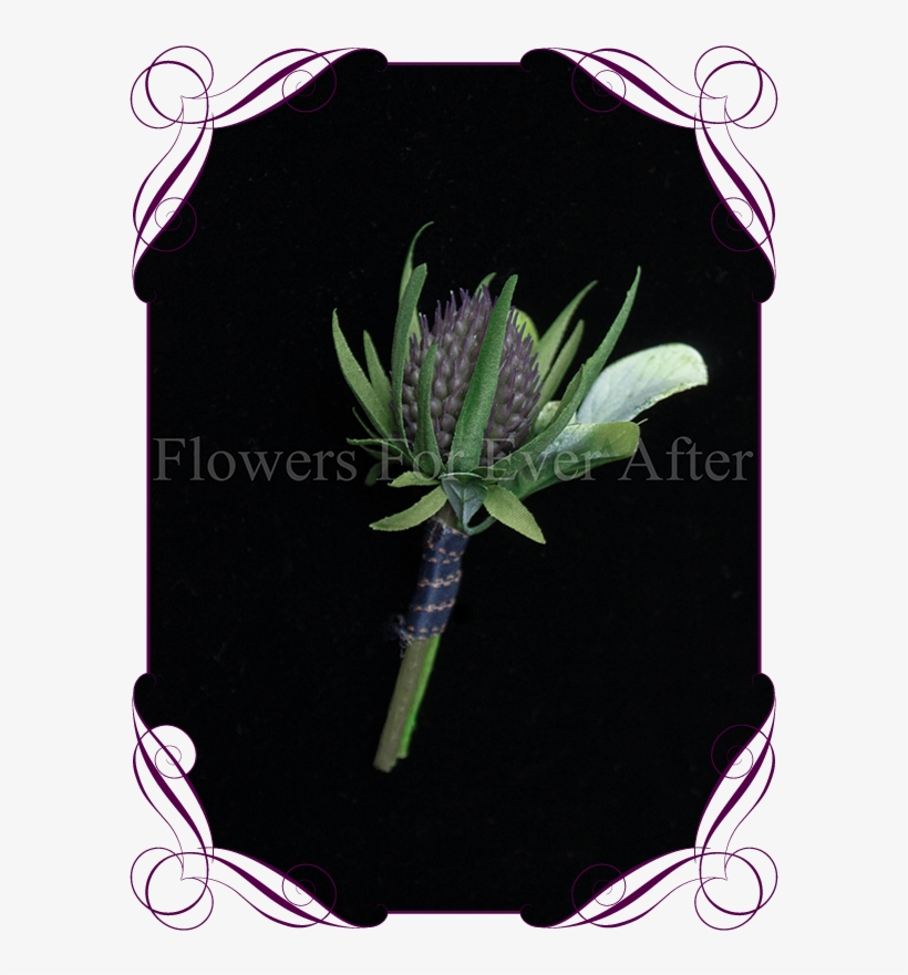 Thistle Gents Button Flowers For Ever After Artificial - Australian Native Flower Crown, transparent png download