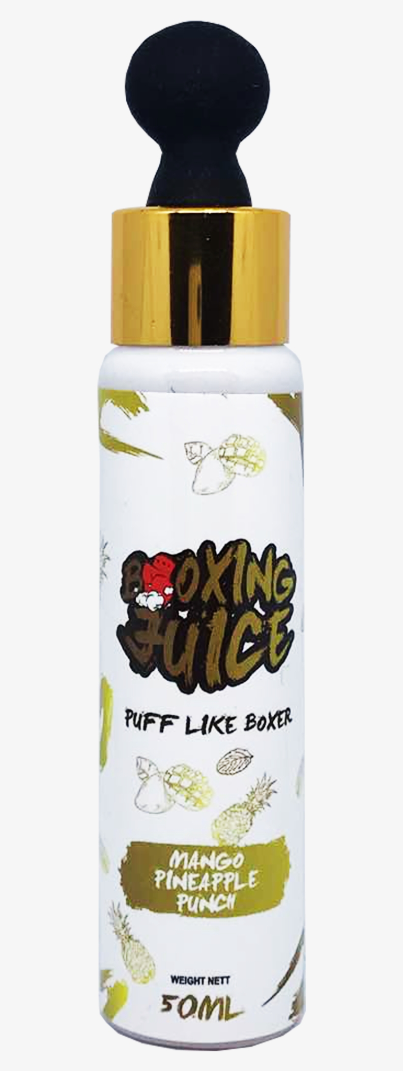 Boxing Juice Mango Pineapple - Glass Bottle, transparent png download