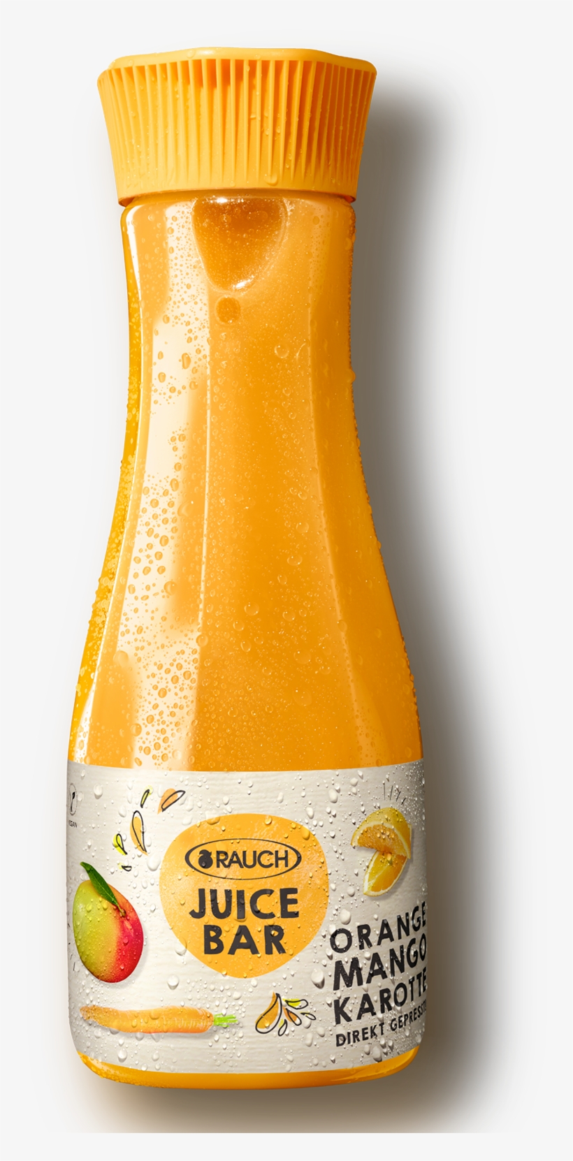 Orange Mango Carrot - Glass Bottle, transparent png download