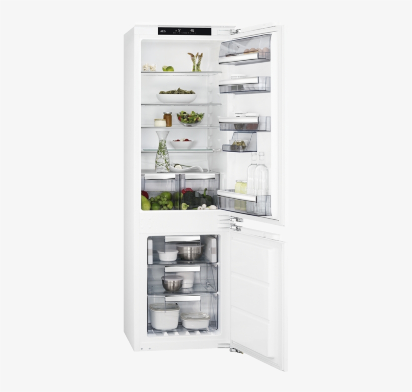 Aeg Sce8182xnc Integrated Frost Free Fridge Freezer-appliance - Sce81826tc, transparent png download