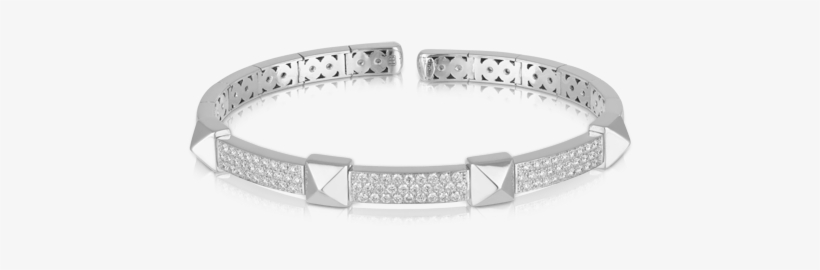 18ct White Gold Bangle - Bangle, transparent png download