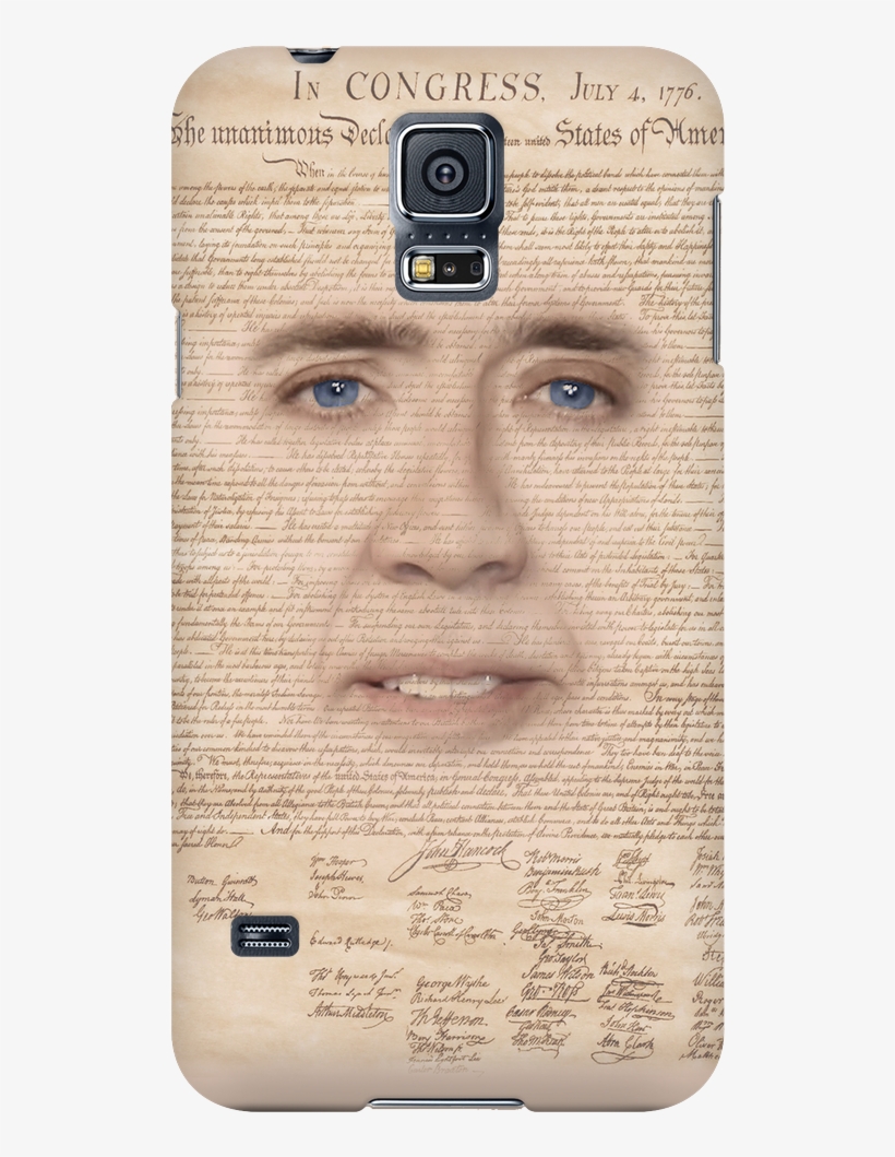 Nicolas Cage With Declaration Of Independence Phone - Mobile Phone, transparent png download