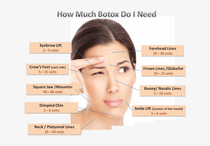 How Much Botox Will I Need - Can I Get Botox, transparent png download