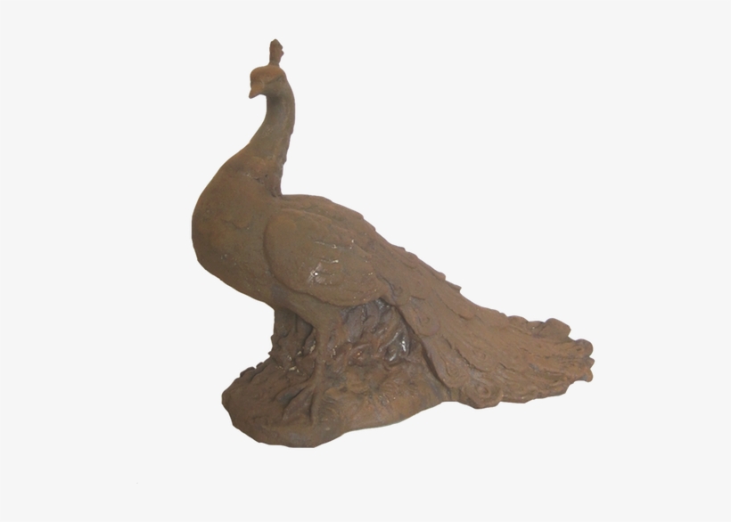 G015 Cast Iron Peacock - Statue, transparent png download