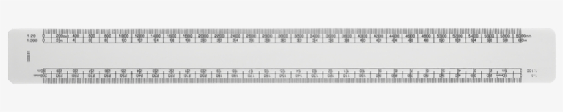 300mm Architects Scale Ruler - Parallel, transparent png download