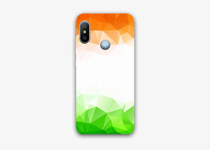 Triangle Geometrical With Indian Tricolor Redmi 6 Pro - Smartphone, transparent png download