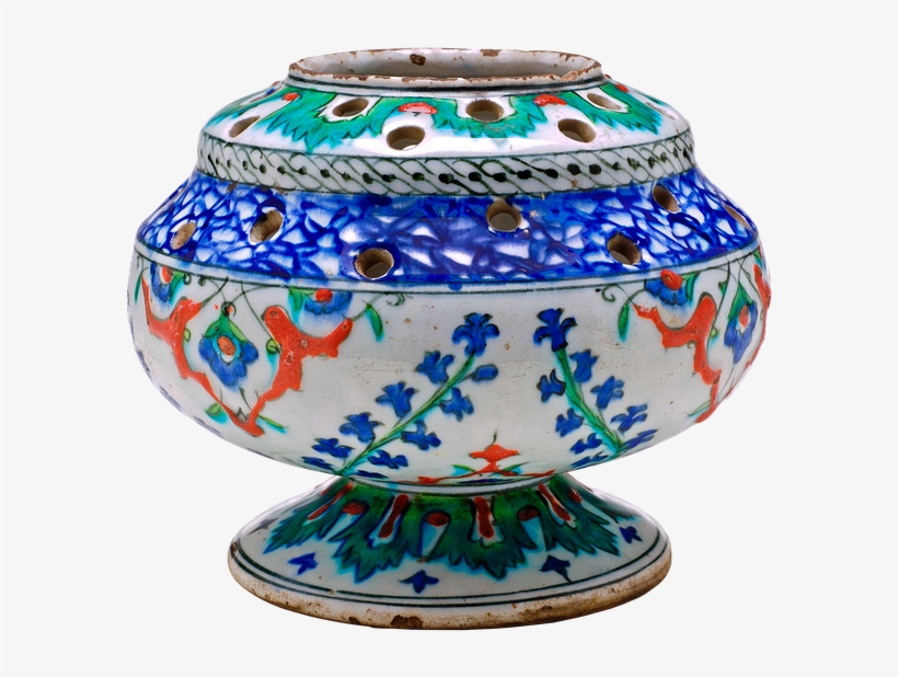 Pierced Flower Vase, Vase, Flower Vase, Turkey, Iznik - Pierced Flower-vase, transparent png download