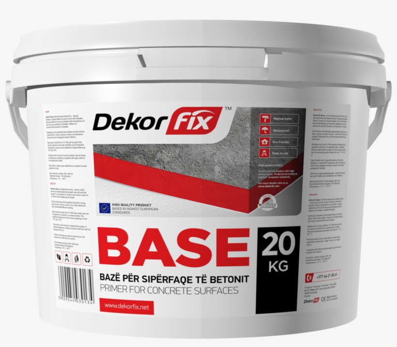 Dekorfix Base It Is Dispersive Mixing Mortar Which - Acrylic Paint, transparent png download