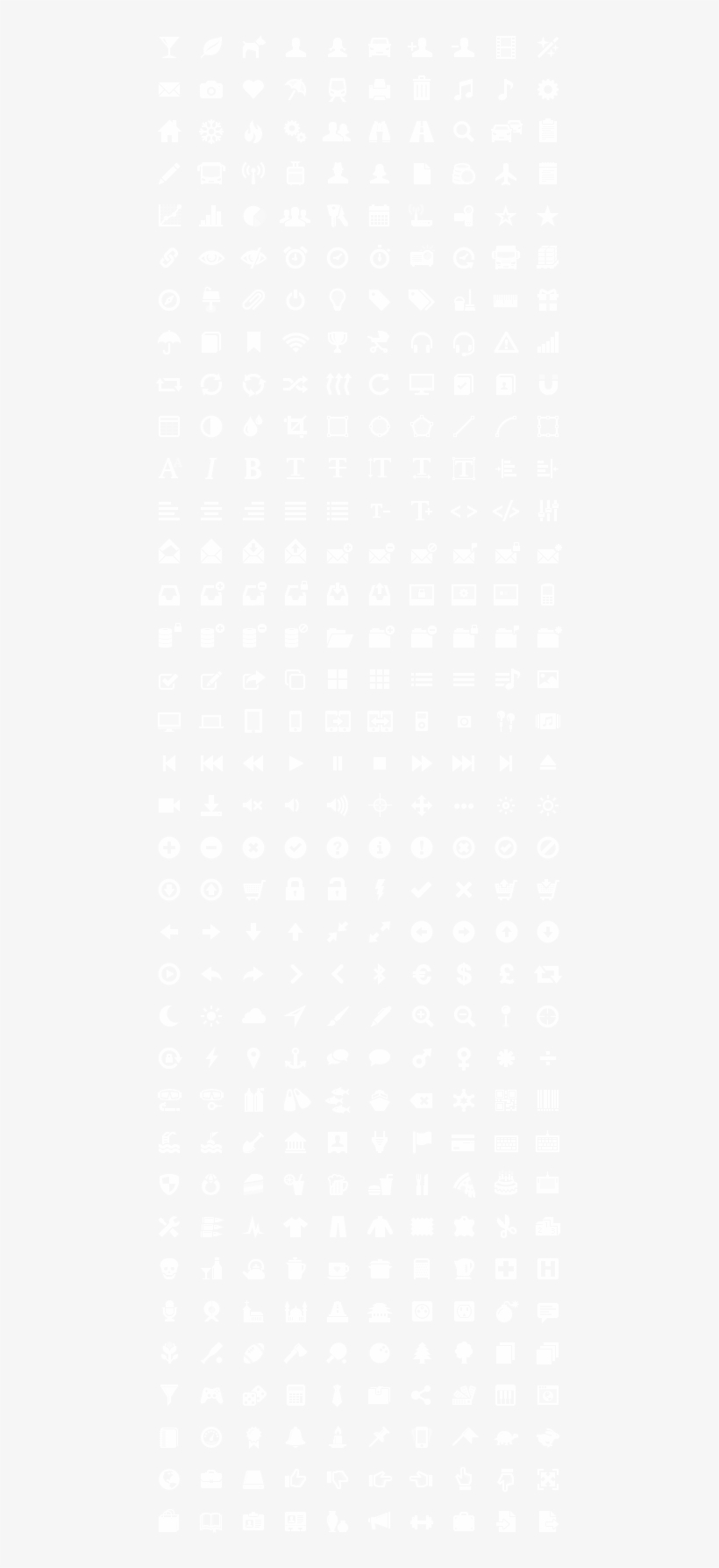 Glyphicons-white - Finsbury Park, London, transparent png download