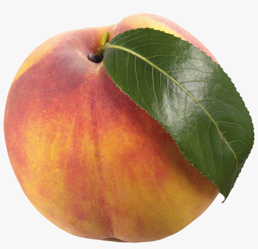 Download Peach With Leaf Clipart Png Photo - Peach, transparent png download