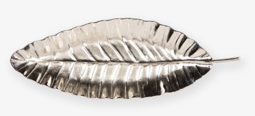 Metal Leaf Tray Silver - Trampoline, transparent png download
