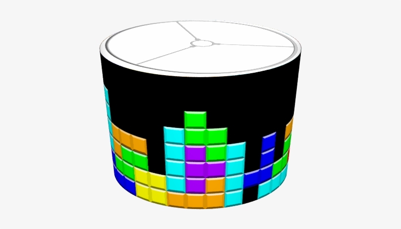 Tetris Black Lampshade - Circle, transparent png download