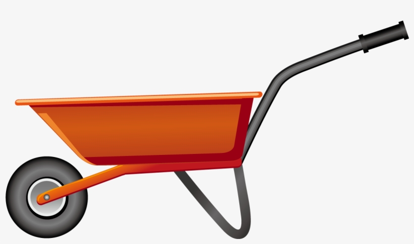 Gardener Clipart Wheelbarrow - Clip Art Wheel Barrow, transparent png download