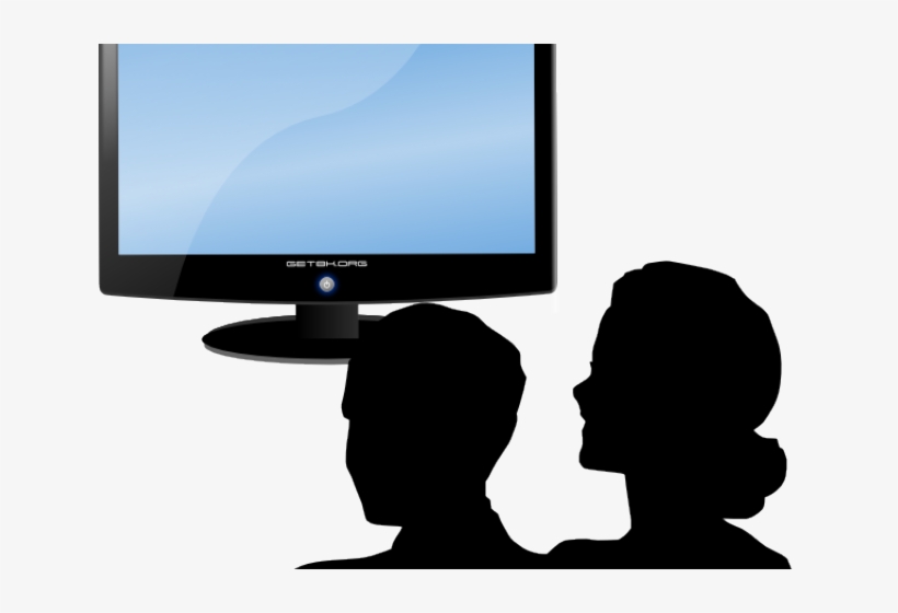 Silhouette Clipart Computer - Mother And Adult Son Silhouette, transparent png download