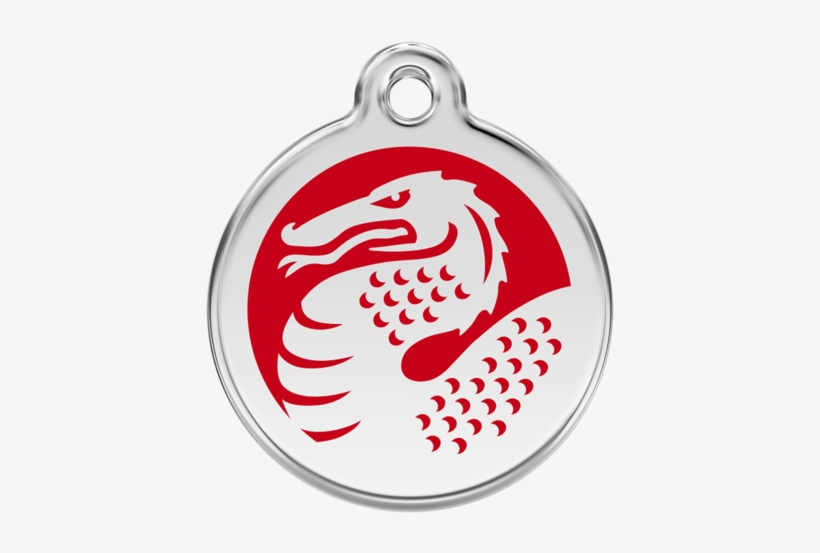 Red Dingo Dragon Dog Tag - Locket, transparent png download