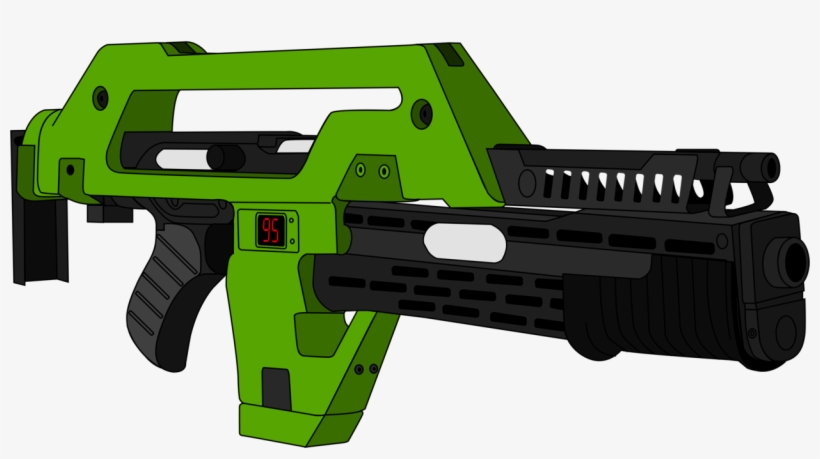 Shotgun Clipart Colonial Gun - M41a Pulse Rifle Police, transparent png download