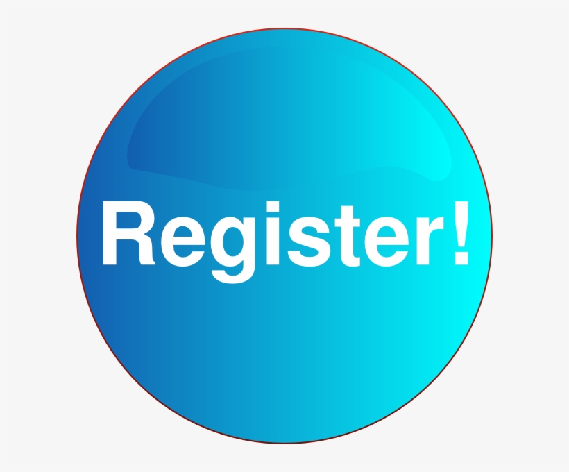 Registerbuttonbluev2 Clip Art - Circle, transparent png download