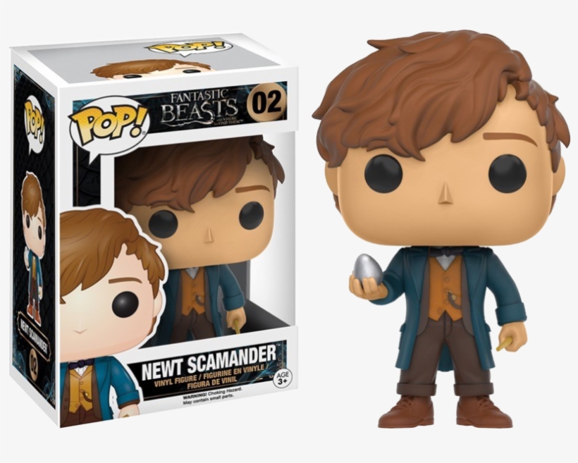 Pop Figure Fantastic Beasts Newt W/egg - Newt Scamander Funko Pop, transparent png download
