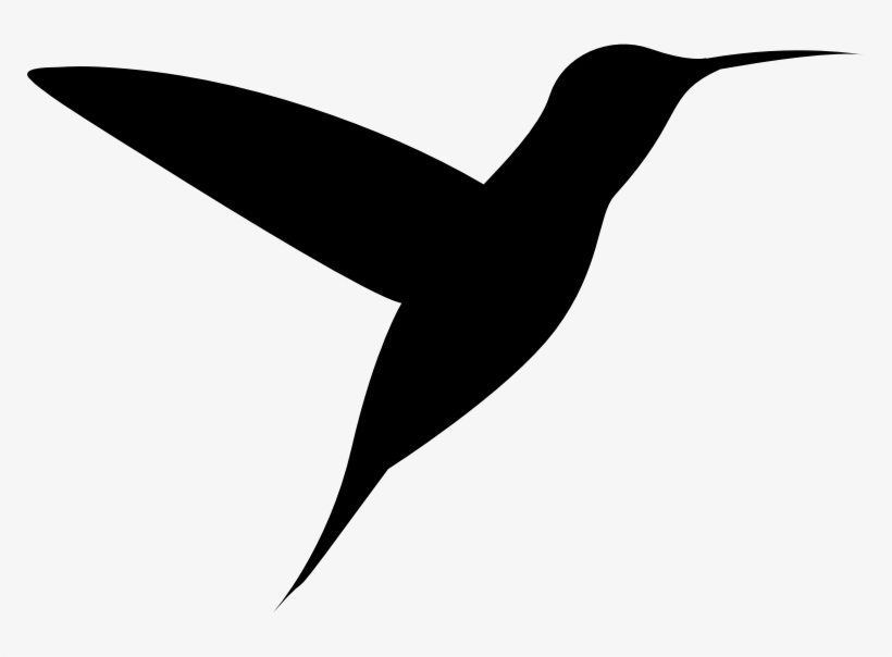 Hummingbird Silhouette - Hummingbird Silhouette Clipart Free, transparent png download