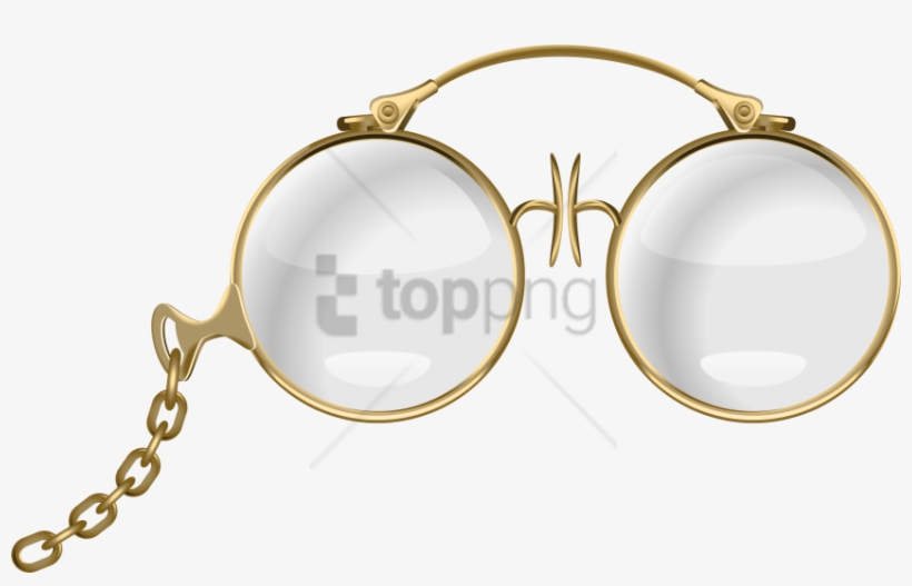 Free Png Download Gold Glasses Png Images Background - Gold Sunglasses Clipart, transparent png download
