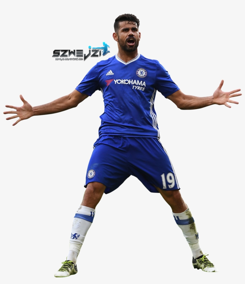Diego Costa Chelsea Png - Diego Costa 2016 Png, transparent png download