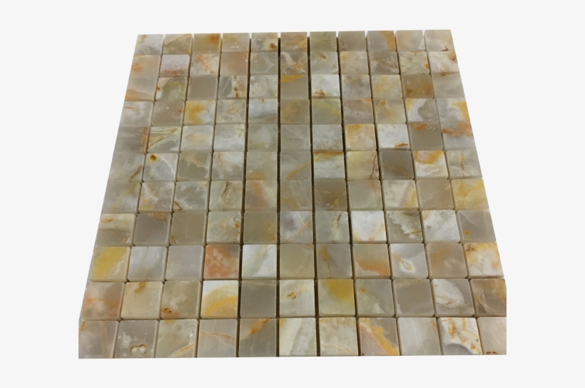 White Gold Onyx 1” X 1” Mosaic Tiles - Tile, transparent png download