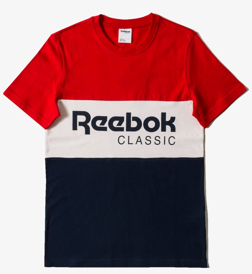 Reebok Archive Stripe Tee - Active Shirt, transparent png download