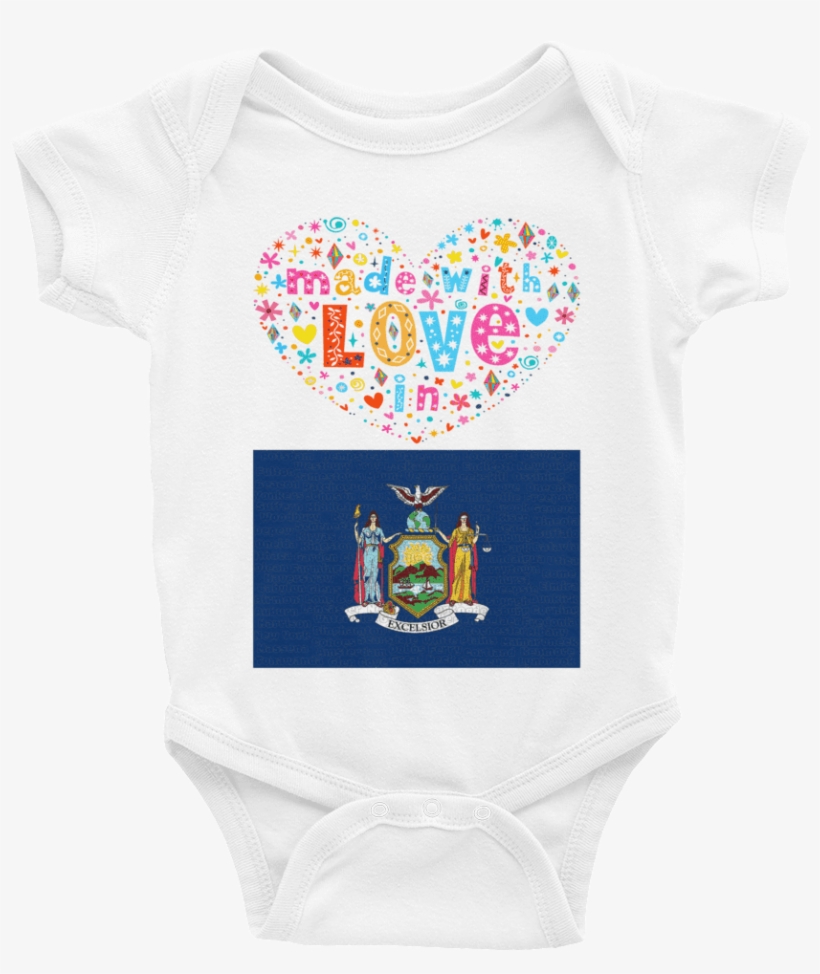 I Love New York Baby T Shirts - Infant Bodysuit, transparent png download