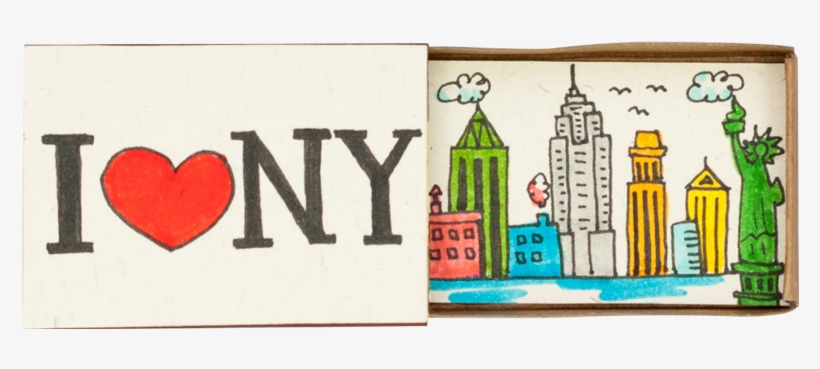 Hộp Diêm "i Love Ny" - Beer, transparent png download