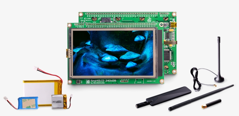 Smart Glcd, Antennas, Batteries - Electronics, transparent png download