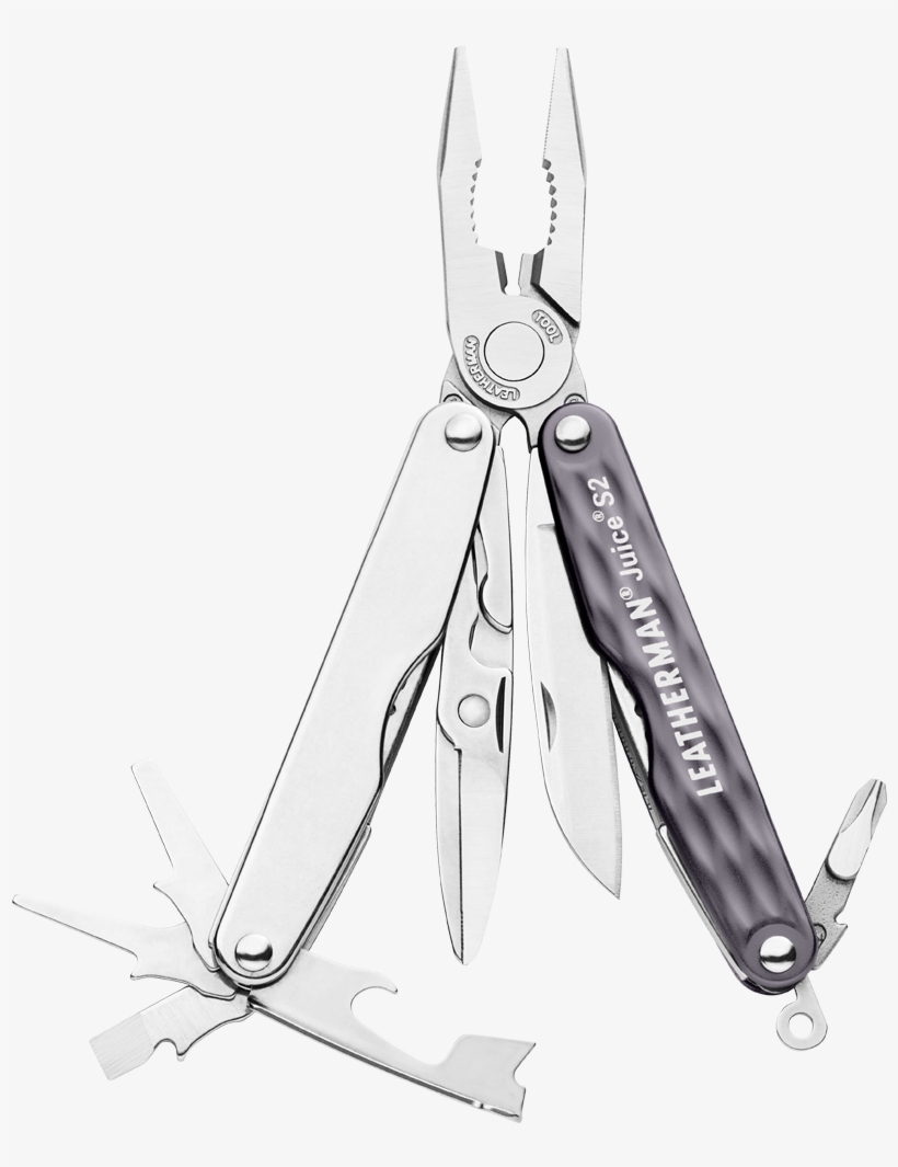 Leatherman Juice S2 Multi-tool, Granite, Open View, - Multi-tool, transparent png download